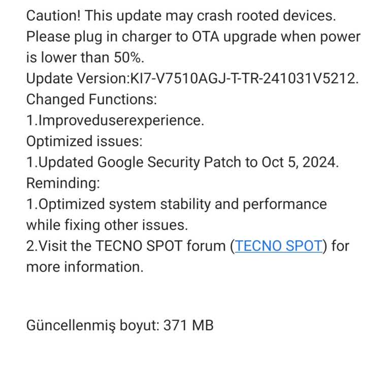 Yazılım Güncellenmiyor, Batarya Hızla Tükeniyor