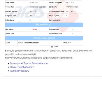 Kayıp Kargo Mağduriyeti