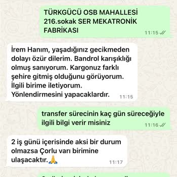 Kayıp Kargo Ve İletişim Sorunları
