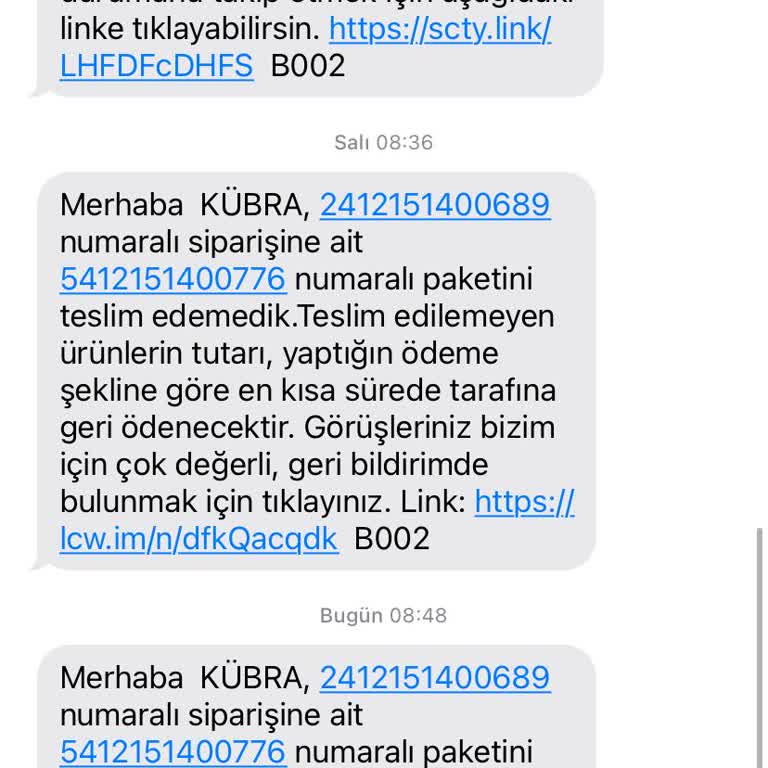 Yanlış Adres Sorunu İle İki Kez Teslim Edilemeyen Kargo