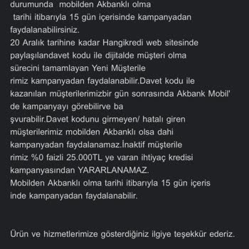 Akbank Kredi Başvurusunda Yaşanan Sorunlar