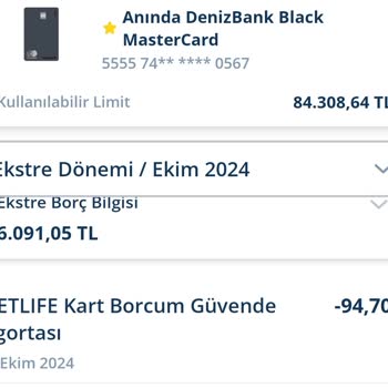 Denizbank Bonus Kartımdan İzinsiz Ücret Kesintisi