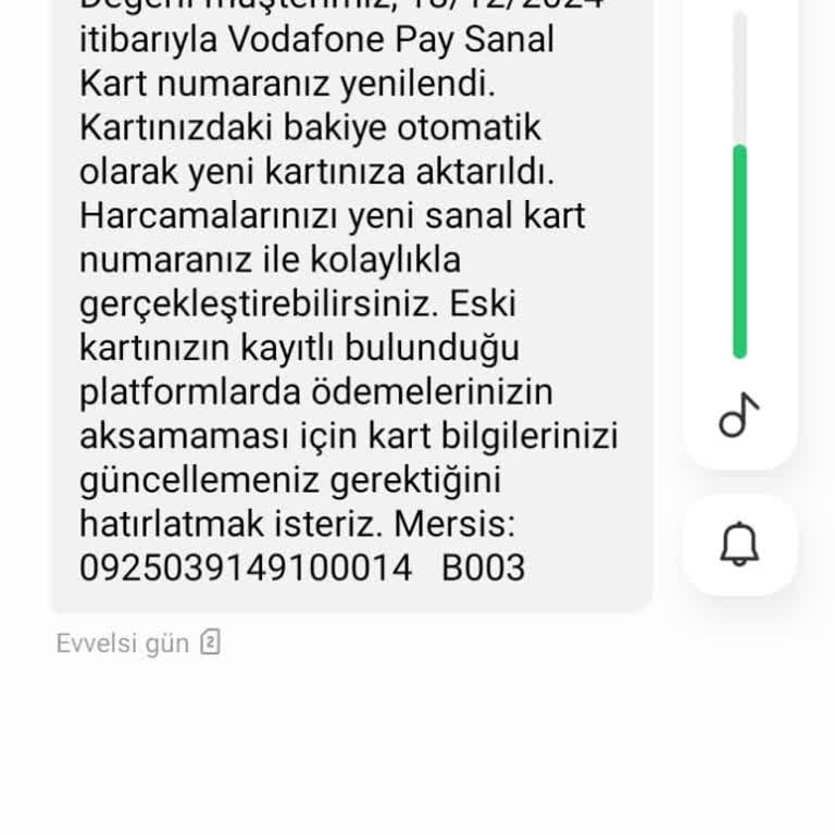 Vodafone Pay Üzerinden Bilgim Dışında Oluşturulan Hesap Ve Kart Sorunu