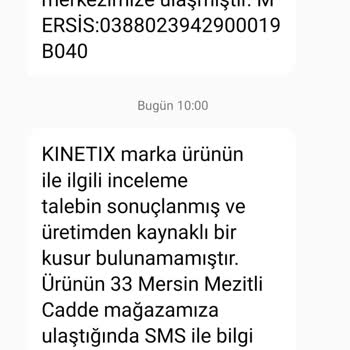 Ayakkabı Değişim Talebine Olumsuz Yanıt