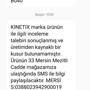 Ayakkabı Değişim Talebine Olumsuz Yanıt