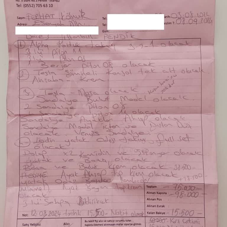 Düğün Öncesi Mobilya Teslimatında Yaşanan Sorunlar Ve İletişim Krizi