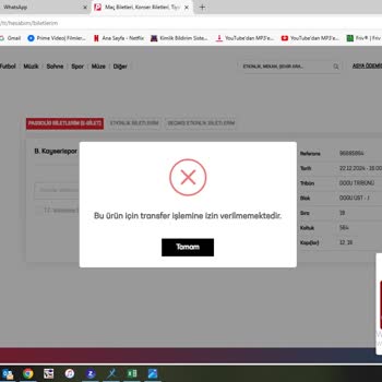 Bilet Transferi Sorunu: Maça Gidemediğim İçin Yardım İstiyorum