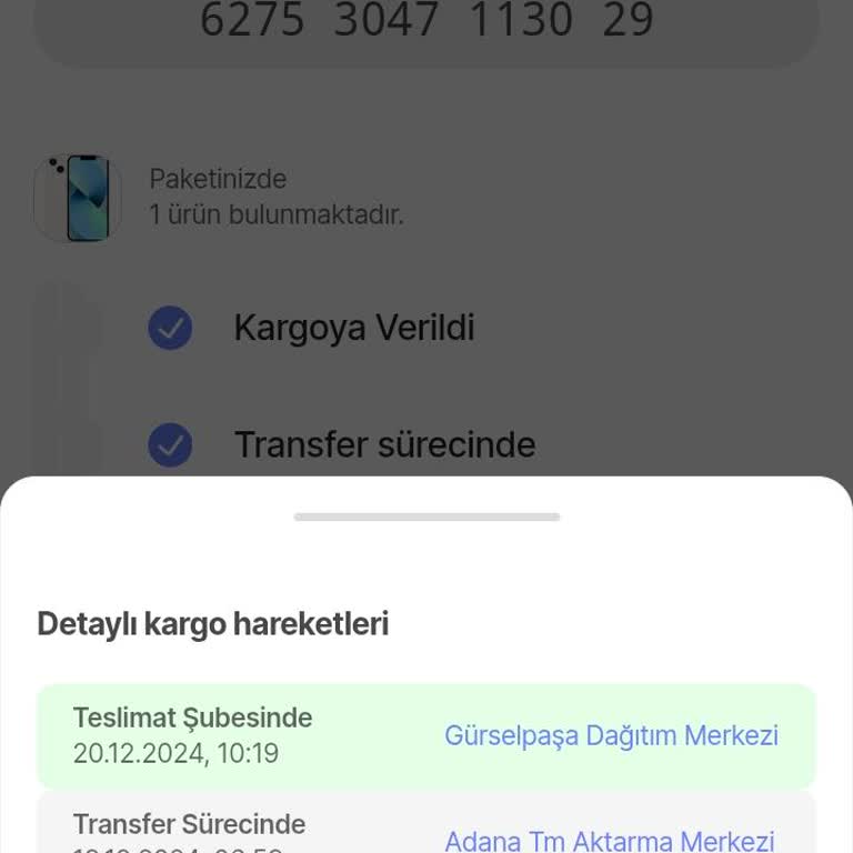 Teslimat Gecikmesi Ve İletişim Sorunu