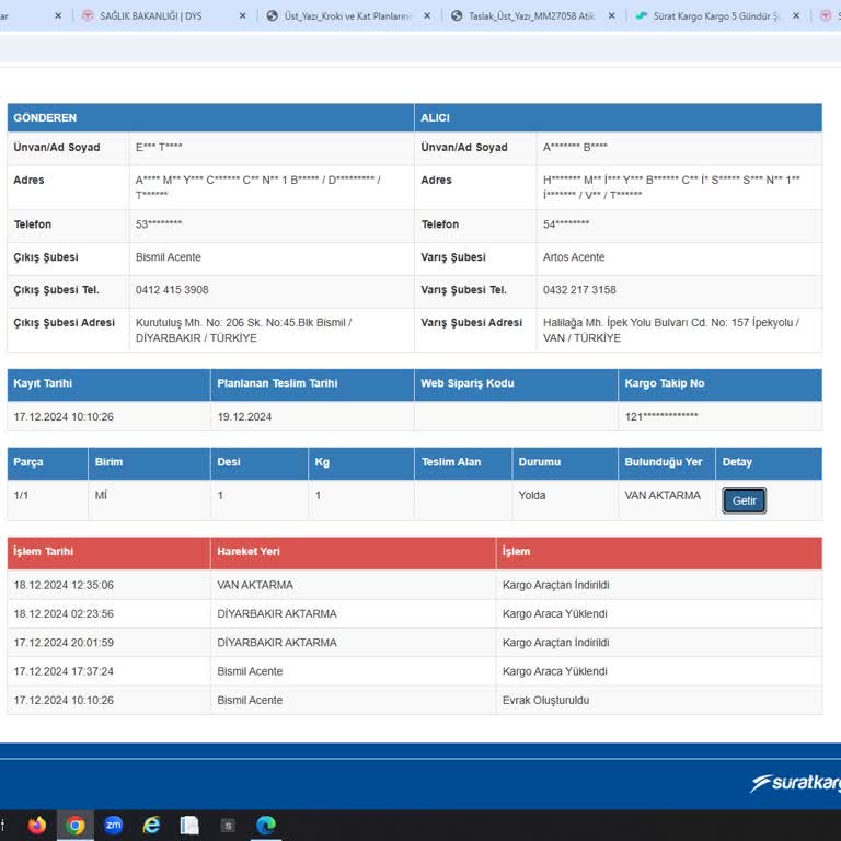 Kargo Teslimatında Van Aktarma Sorunu