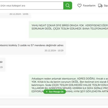 Teslim Edilmeyen Sipariş Ve Ulaşılamayan Müşteri Hizmetleri