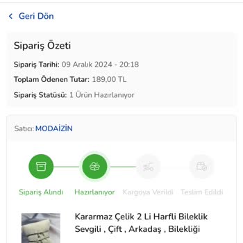 Sipariş Gecikmesi Ve İletişim Sorunu