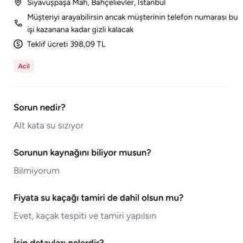 Armut Uygulamasında Yüksek Teklif Ücretleri Ve İletişim Sorunları