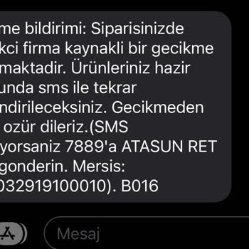 Atasun Optik'te Geciken Gözlük Teslimatı Ve Müşteri Memnuniyetsizliği