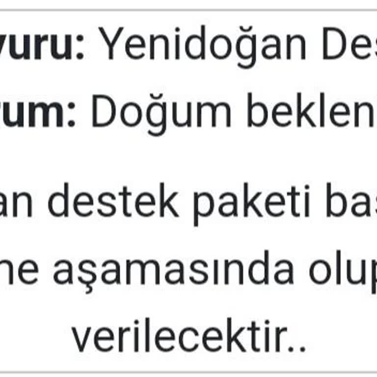 Acil Yenidoğan Destek Paketi Bekleyişi