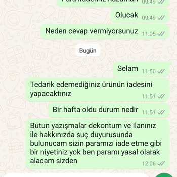 Sipariş Verdim, Ne Telefon Var Ne İade!