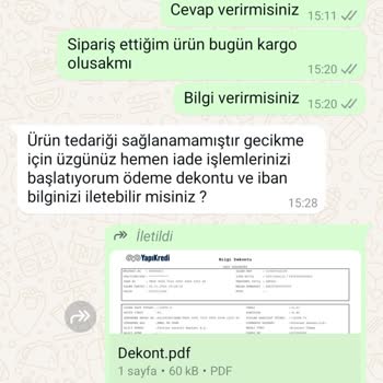 Sipariş Verdim, Ne Telefon Var Ne İade!
