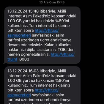 Onaysız İnternet Paketi Ve İlgisiz Müşteri Hizmetleri