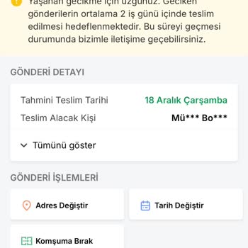 Teslimat Sürecinde Tekrarlayan Gecikmeler
