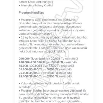 QNB Finansbank Kampanya Koşullarının Belirsizliği Ve Haksız İptal