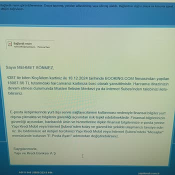 Bilinmeyen Kredi Kartı Harcaması: Acil Yardım Talebi