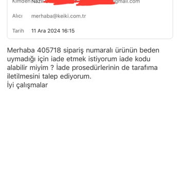 İade Sürecinde Büyük Sorunlar: Keikei Mağazası