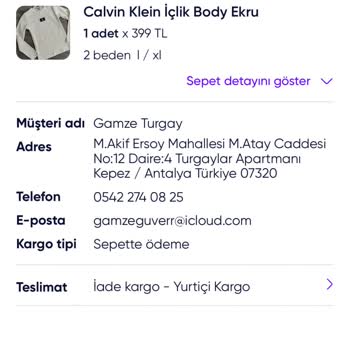 Kargo Ücreti Ve Lekeli Ürün Mağduriyeti