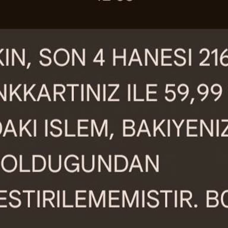 Yetersiz Bakiye Sorunu Ve İletişim Eksikliği