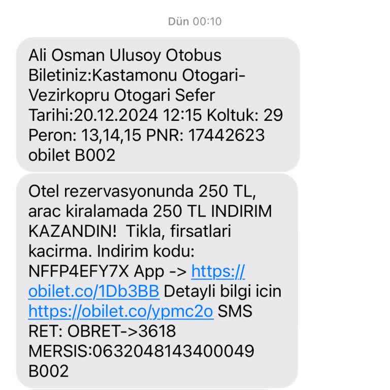 Rötar Yapan Sefer İçin İptal Edilemeyen Bilet Sorunu