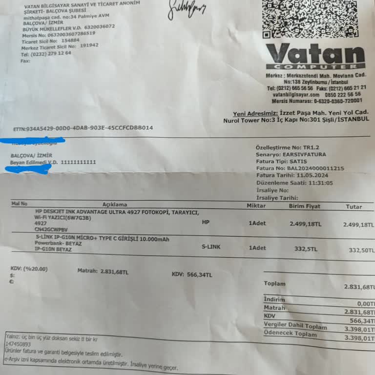 Vatan Bilgisayar'da Böcek Sorunu Ve Yetersiz Müşteri Hizmeti