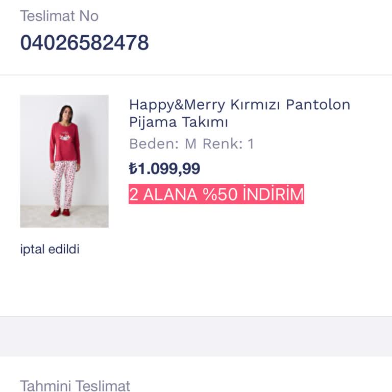 Penti'den Aldığım Ürünler Hala Teslim Edilmedi
