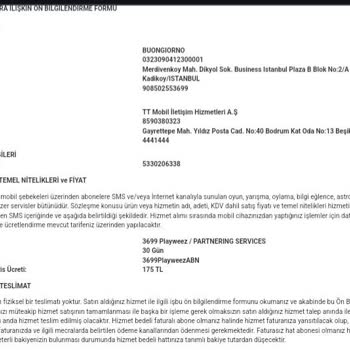 Bilgim Dışında Başlatılan Abonelik Ve Haksız Ücret Kesintisi