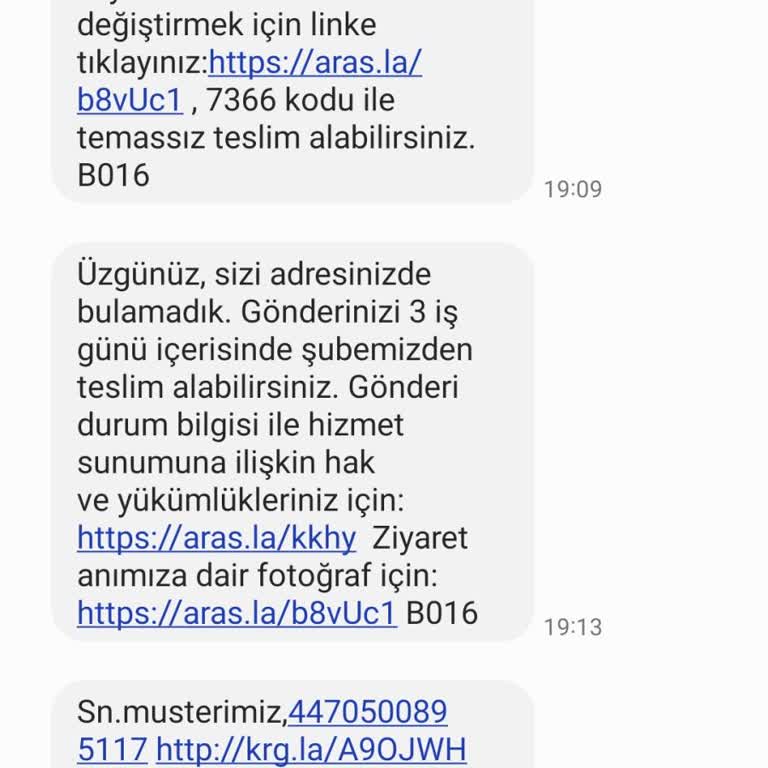 Aras Kargo Tuzla Şubesi: Teslimat Sorunu Ve Kötü Müşteri Hizmeti