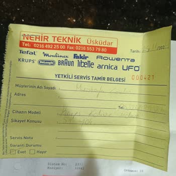 Krups Kahve Makinesi Tamir Sürecinde Sorumsuzluk Ve Oyalama