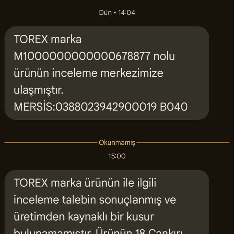 Torex Botunda Tutkal Lekesi Ve Açılma Sorunu
