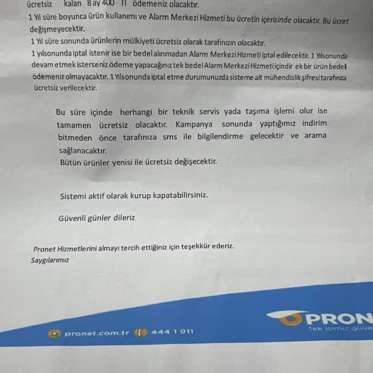 Taahhüt Sonrası Cihaz Problemleri