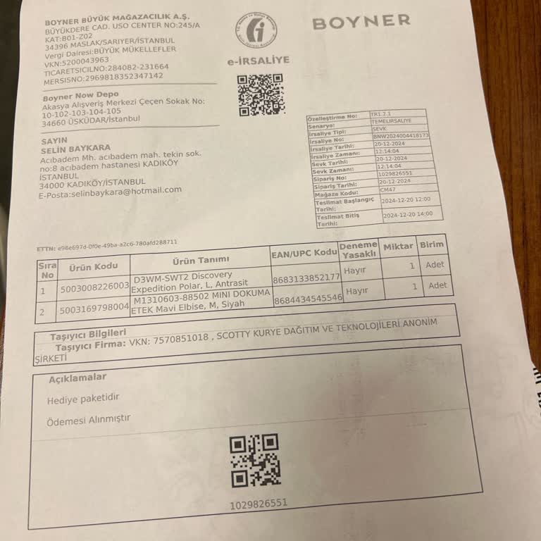 Yanlış Beden Ve Mağaza Çağrısı Sorunu