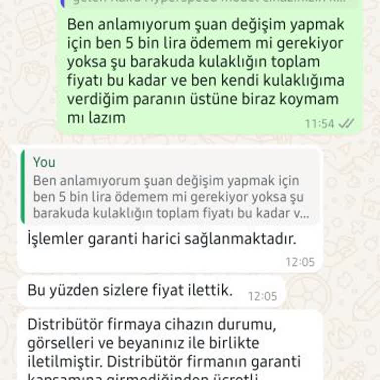 Garanti Kapsamı Dışında Kalan Kulaklık Sorunu