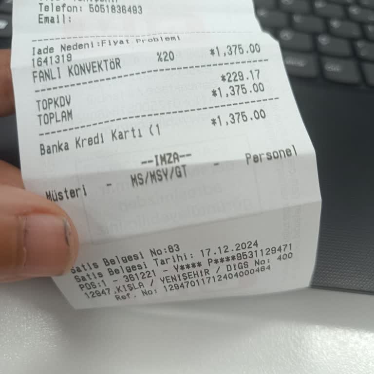 BİM'den Aldığım Isıtıcının İadesi Neden Gecikti?