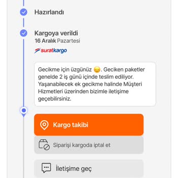 Kargo Teslimatında Sürekli Gecikme Ve İletişim Sorunu