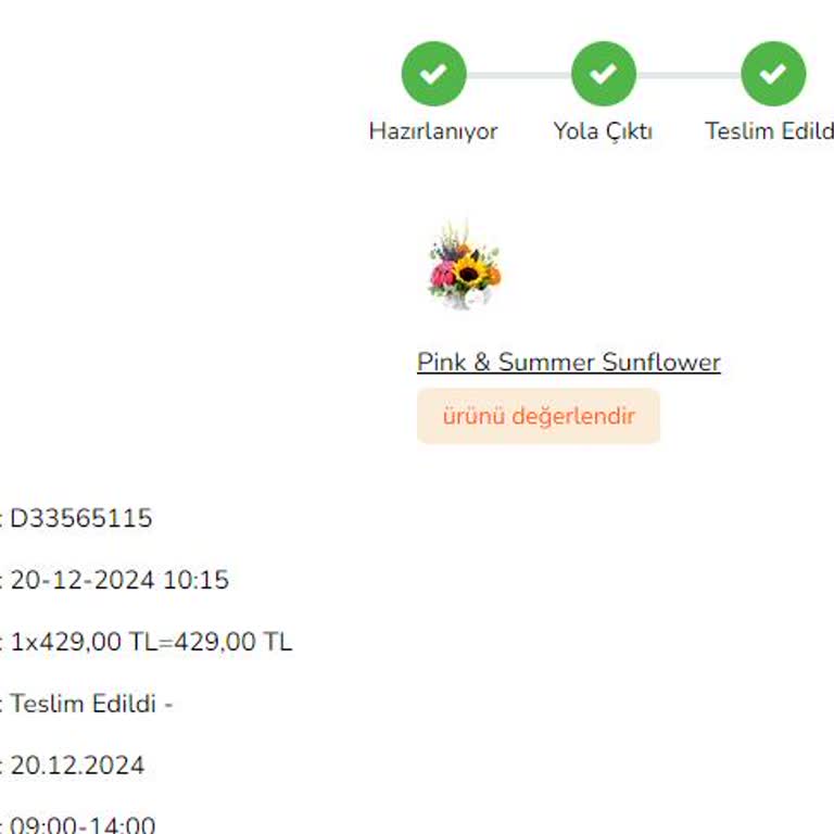Yanlış Teslimat: Çiçeğim Kimin Elinde Bilmiyorum