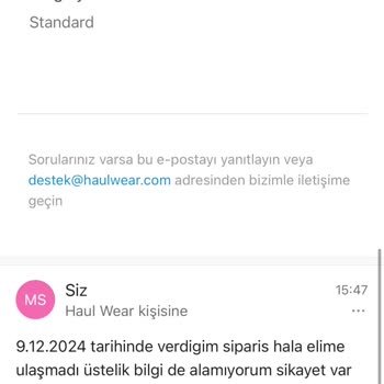 Siparişin Kargolanmaması Ve İletişim Sorunları
