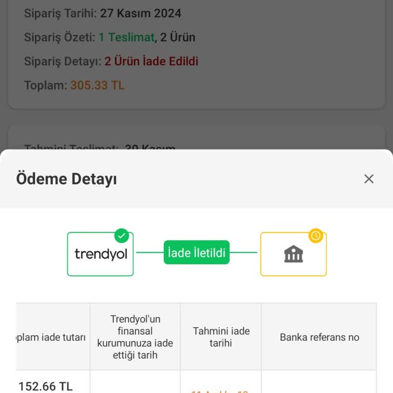 İade İşlemi Gecikmesi Mağduriyeti