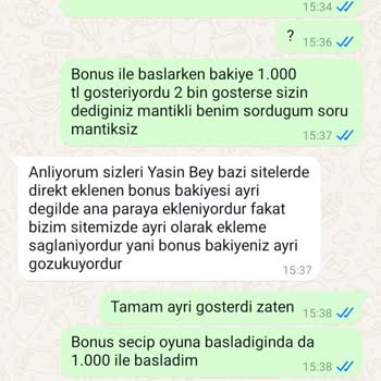 Bonus Kullanımı Ve Ana Bakiye Sorunu