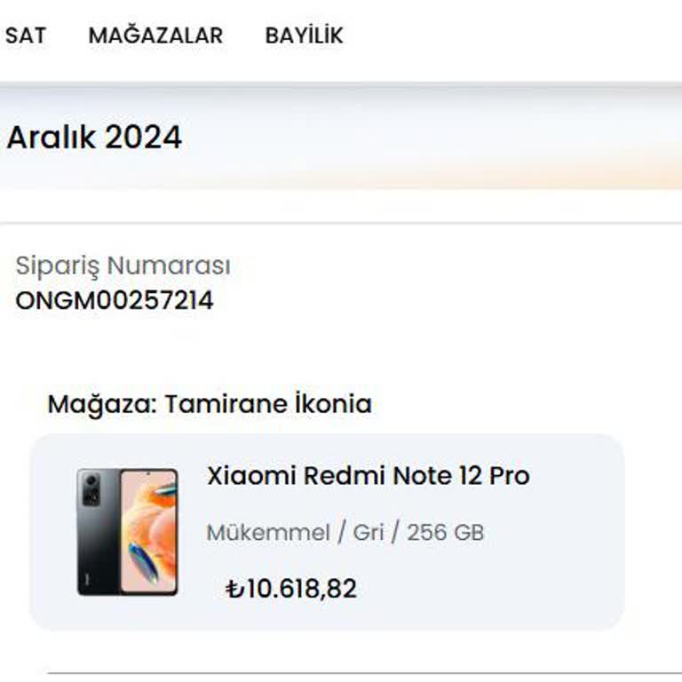 Telefon Siparişimde İade Sorunu