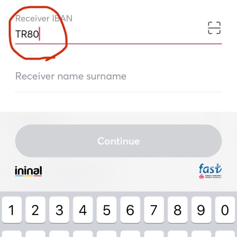 Ininal-Geld kann nur auf ein türkisches Konto überwiesen werden