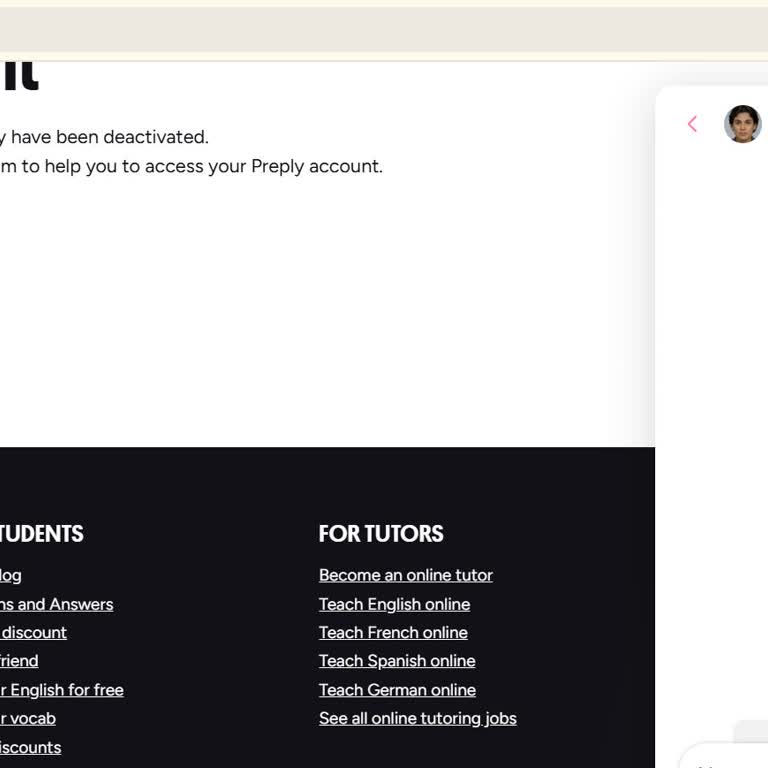 Preply Account Closure and Refund Request