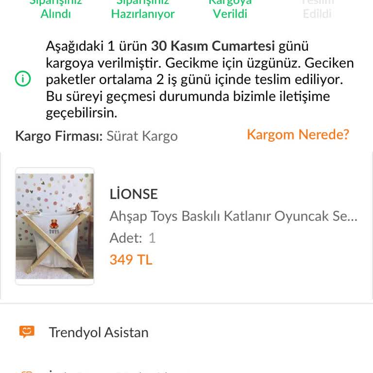 Astek Bilişim Oyuncak Sepeti Teslimat Sorunu!