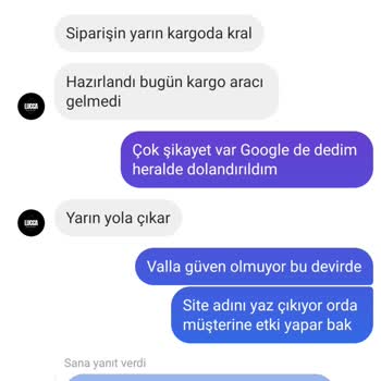 Sipariş Verildi, Ürün Gönderilmedi