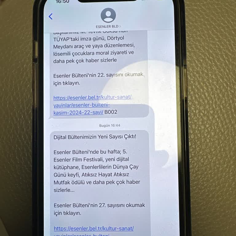 Esenler Belediyesi'nden Gelen SMS'ler Nasıl Durdurulabilir?