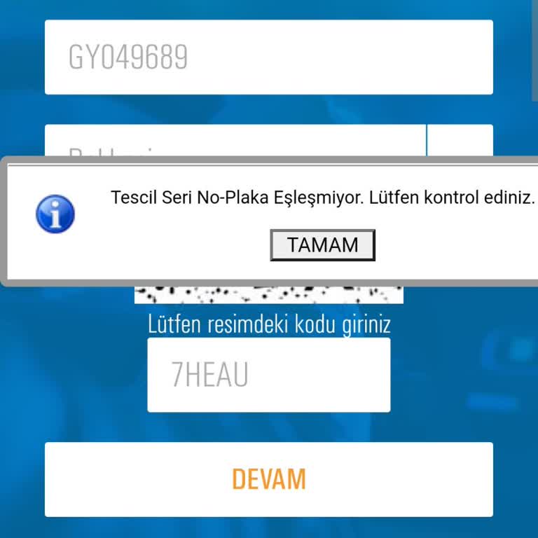 Tüvtürk Randevu Sisteminde Tescil Seri No Sorunu